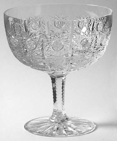 Queen Lace (Round Bowl Shape) Champagne/Tall Sherbet