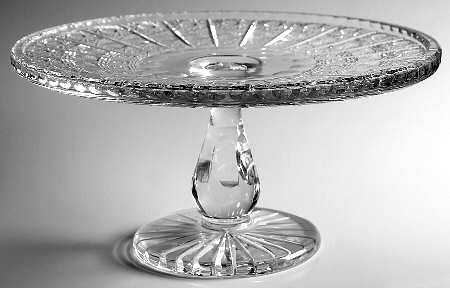 Queen Lace (Round Bowl Shape) 11" Diameter Pedestal Cake Stand