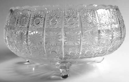 Queen Lace (Round Bowl Shape) 10" 3-Toed Footed Bowl