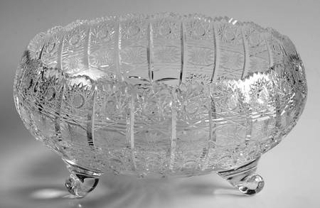 Queen Lace (Round Bowl Shape) 9" 3-Toed Footed Bowl