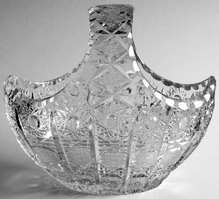 Queen Lace (Round Bowl Shape) 6" Handled Basket