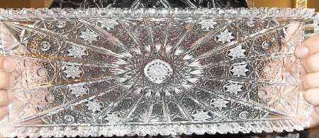Queen Lace (Round Bowl Shape) 12" Rectangular Tray