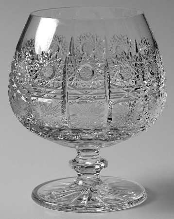 Queen Lace (Round Bowl Shape) Brandy Glass