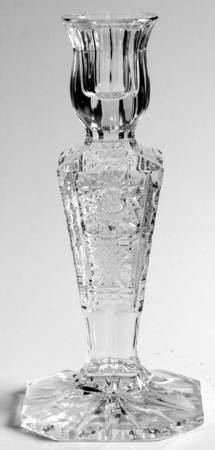 Queen Lace (Round Bowl Shape) 6" Single Light Candlestick