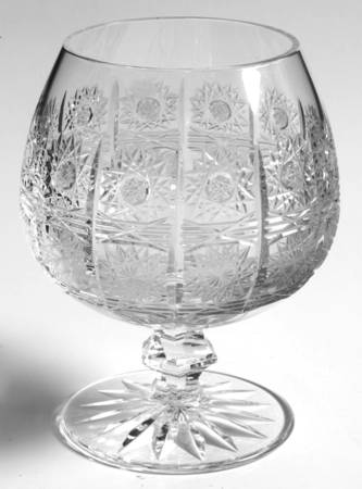 Queen Lace (Round Bowl Shape) Brandy Glass