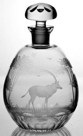 Kenyan-African Liqueur Decanter & Stopper