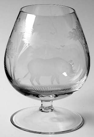 Kenyan-African Brandy Glass