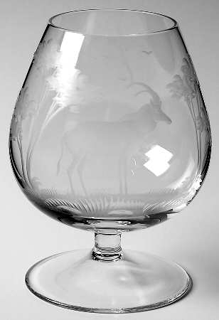 Kenyan-African Brandy Glass