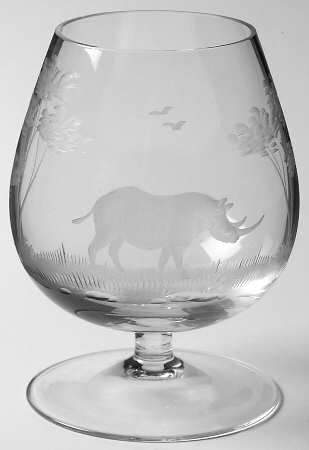 Kenyan-African Small Brandy Glass