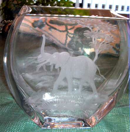Kenyan-African 8" Flower Vase