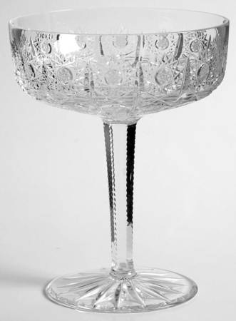 Queen Lace (Square Bowl Shape) Champagne/Tall Sherbet