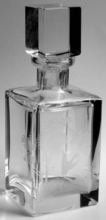 Americana-American Square Decanter with Stopper