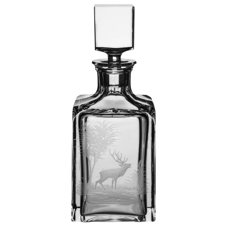 Americana-American Square Decanter & Stopper