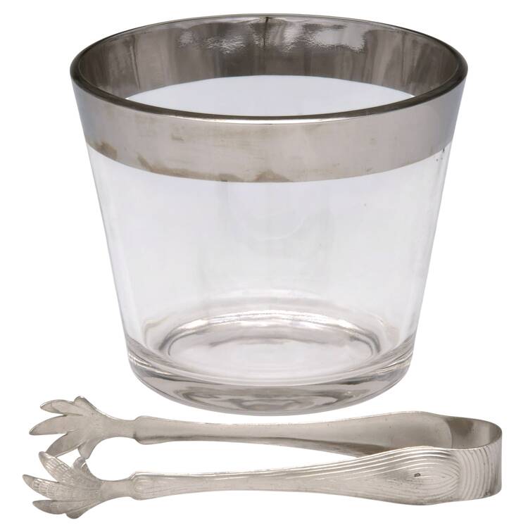 QUW1 Ice Bucket W/Tongs