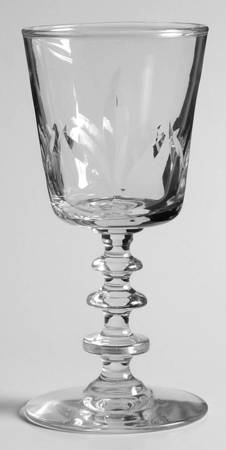 Fleur De Lis Wine Glass