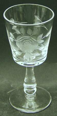 Rhodora Rose Wine Glass