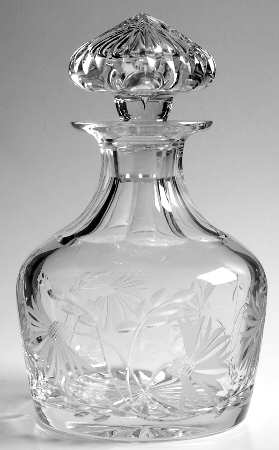 Cornflower Brandy Decanter & Stopper