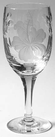 Hibiscus Wine Glass