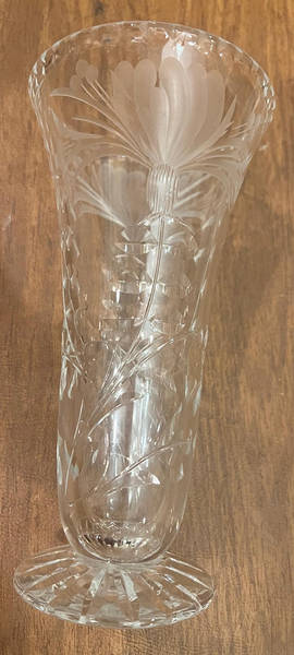 Honeysuckle 7" Footed Vase