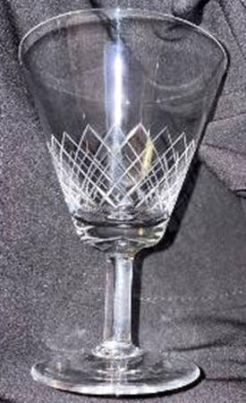 Cross Cut Wine Glass