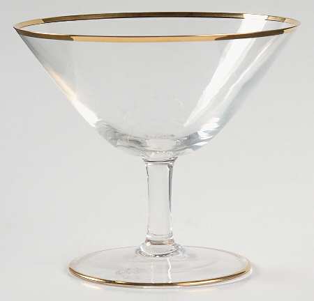 Gold Band Champagne/Tall Sherbet
