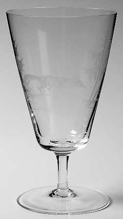 Hunt Motif Water Goblet