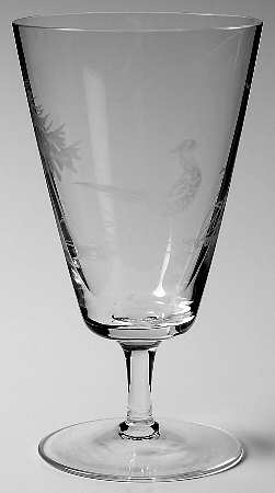 Hunt Motif Water Goblet