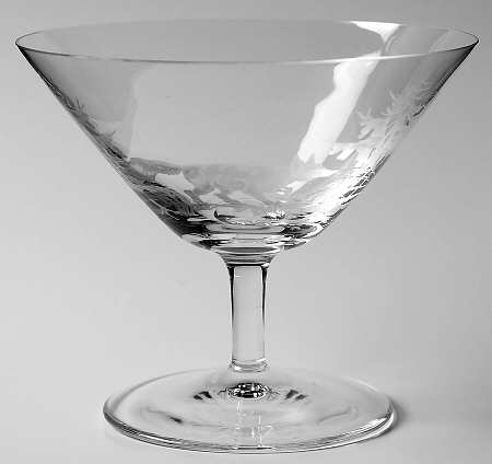 Hunt Motif Champagne/Tall Sherbet