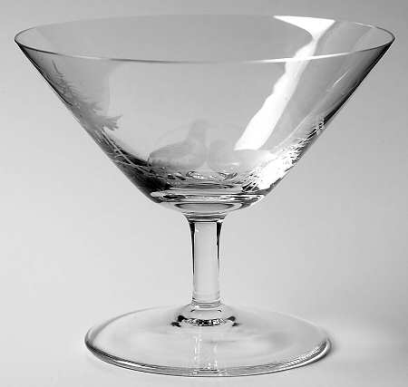 Hunt Motif Champagne/Tall Sherbet