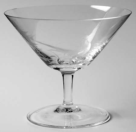 Hunt Motif Champagne/Tall Sherbet