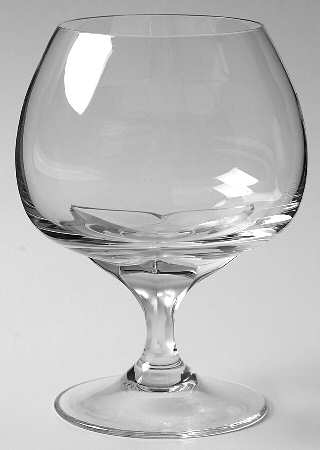 Iris (Frosted Stem) Brandy Glass