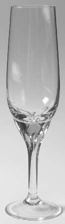 Iris (Clear Stem) Fluted Champagne