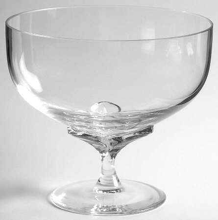 Iris (Clear Stem) 6" Footed Bowl