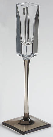 Linear Smoke 8" Single Light Candlestick