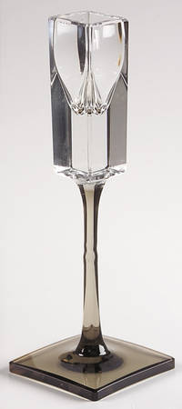 Linear Smoke 6" Single Light Candlestick