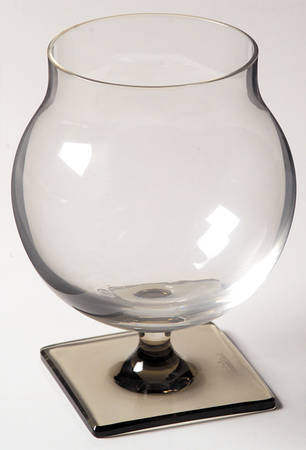 Linear Smoke Brandy Glass