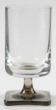 Linear Smoke Sherry Glass