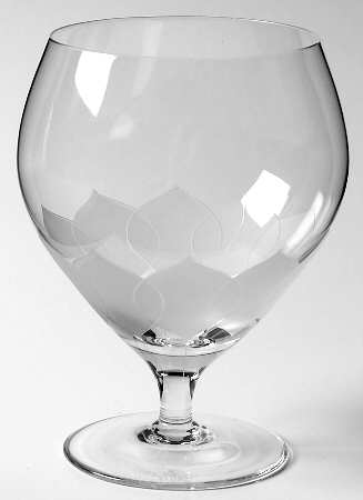 Lotus Blossoms Brandy Glass