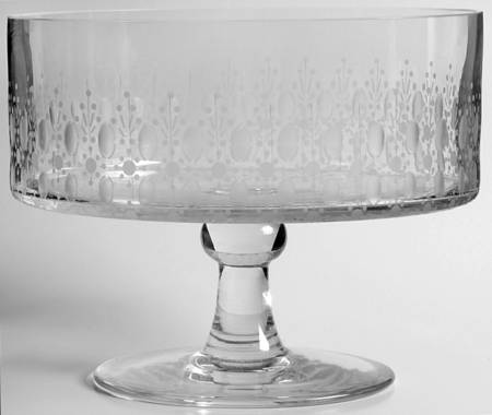 Motif (Romance I Stem) Round Compote (Height X Width)