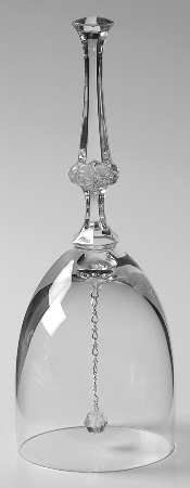 Ophelia Clear Bell Made From Wine Glass
