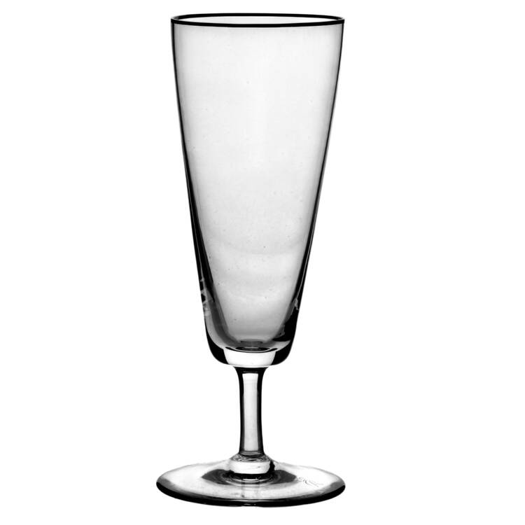 Platinum Band Fluted Champagne