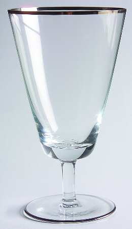 Platinum Band Water Goblet