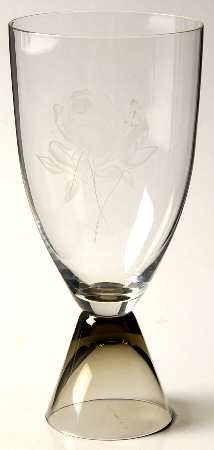 Blaue Rose (Smoke Base) Water Goblet