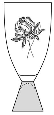 Blaue Rose (Smoke Base) by Rosenthal
