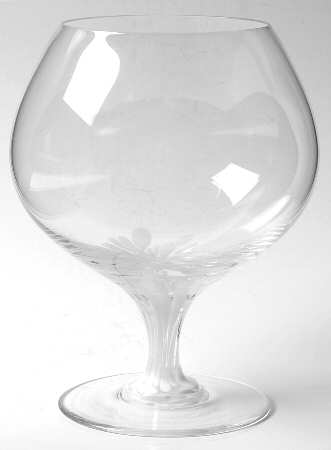 Snowflower Brandy Glass
