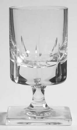 Wedge Cut Cordial Glass