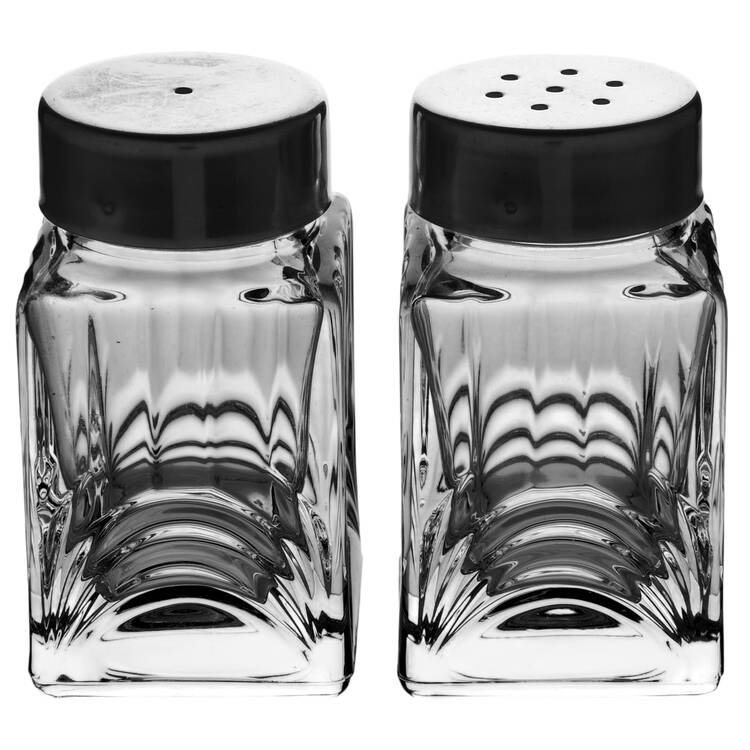 Aurea Salt and Pepper Shakers with Metal Lids