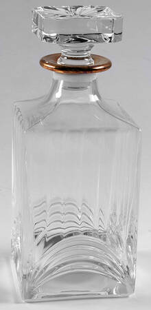 Aurea Gold Square Decanter with Stopper