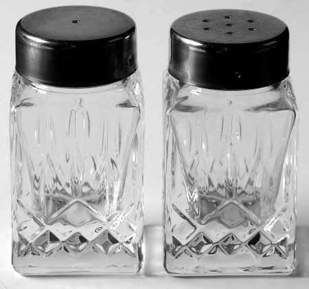Opera Salt and Pepper Shakers with Metal Lids