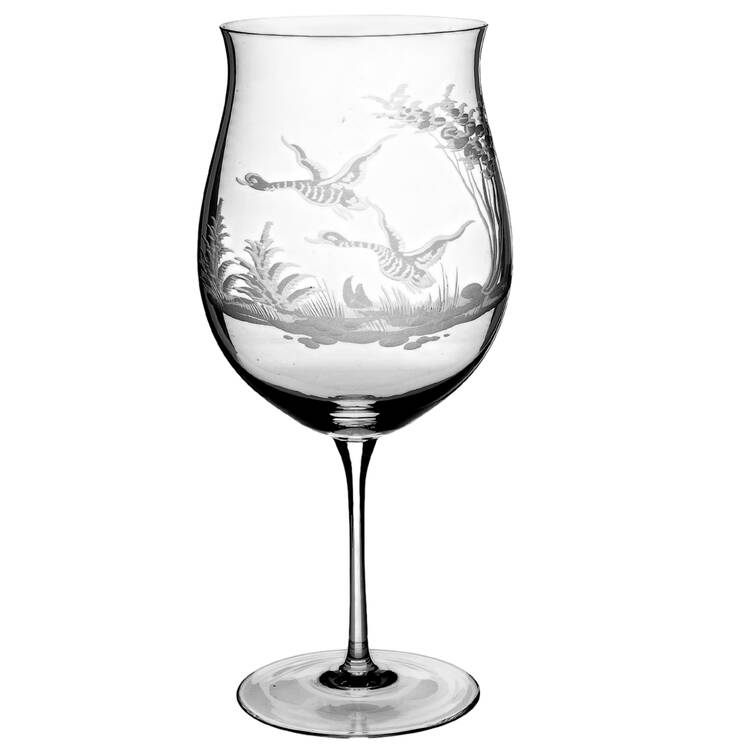 Hunt Scene Oversize Goblet